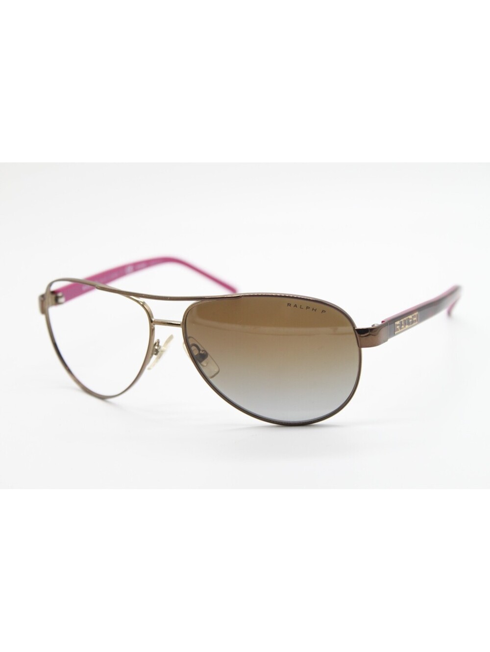 NEW RALPH LAUREN RA 4004 132/T5 BROWN PINK POLARIZED AUTHENTIC SUNGLASSES 59-13